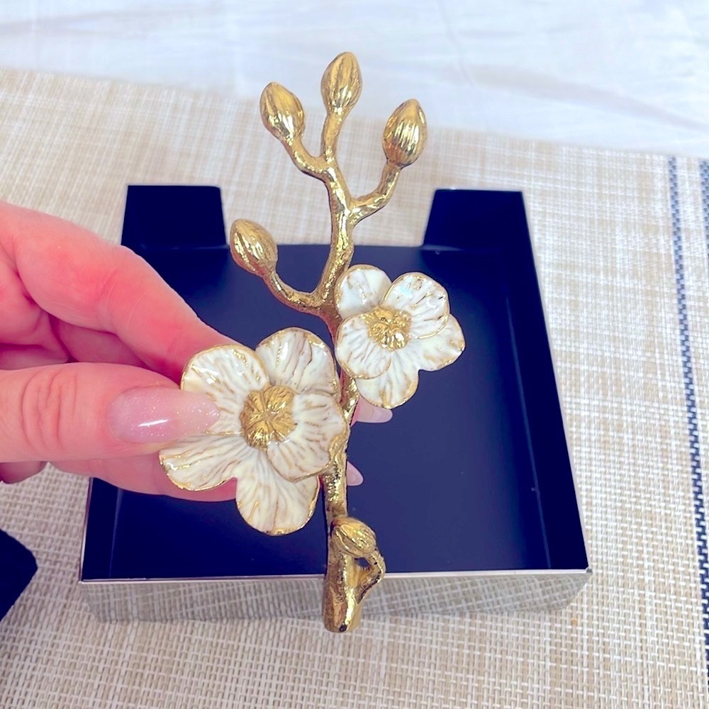 Michael Aram orchid cocktail napkin holder